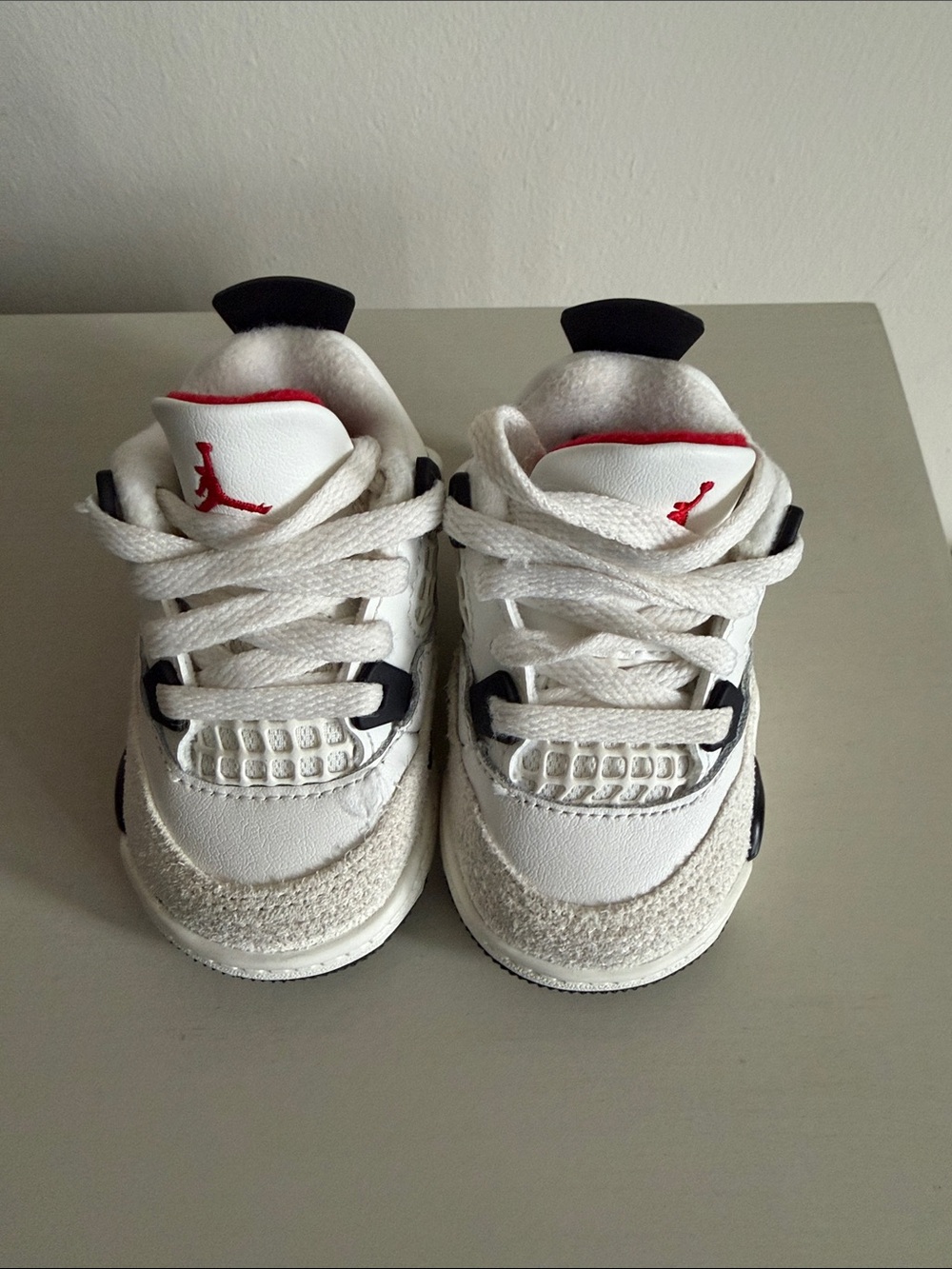 Jordan Kids White, Black & Red Mini Sneakers